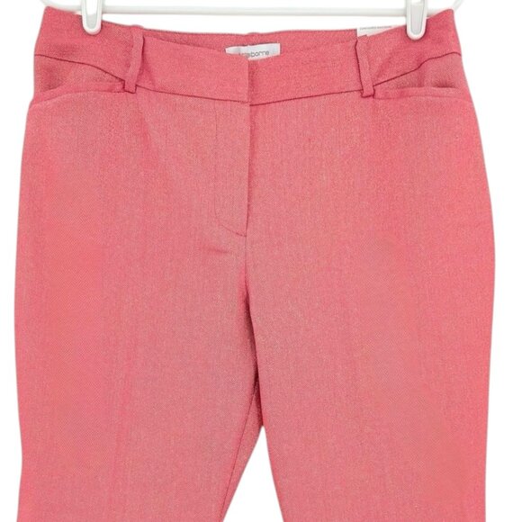 Liz Claiborne Women Frozen Berry Metallic Contoured Waistband Trouser Sz 14P NWT - Picture 3 of 11